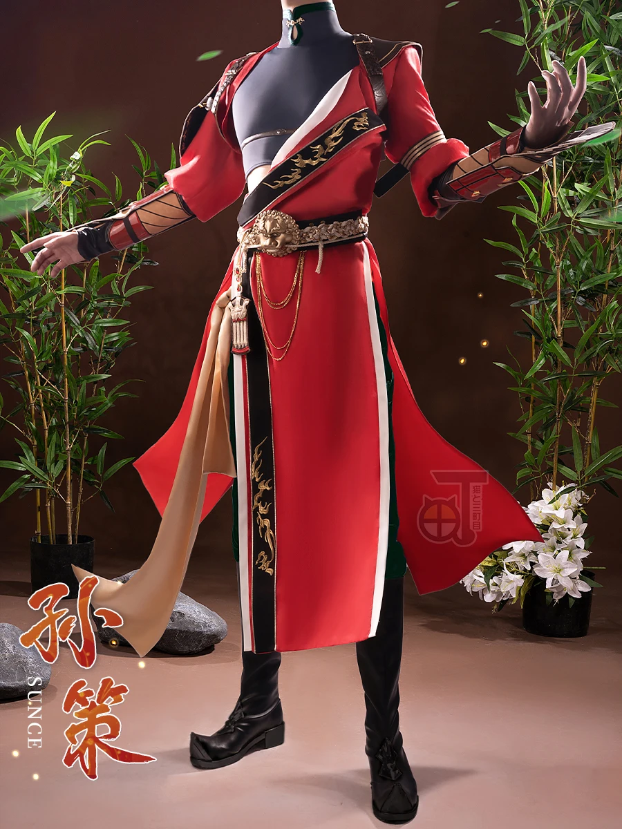 

Костюм для косплея COS-KiKi Dai Hao Yuan Sun Ce, костюм для косплея в старинном стиле, красивый костюм для мужчин для ролевых игр на Хэллоуин
