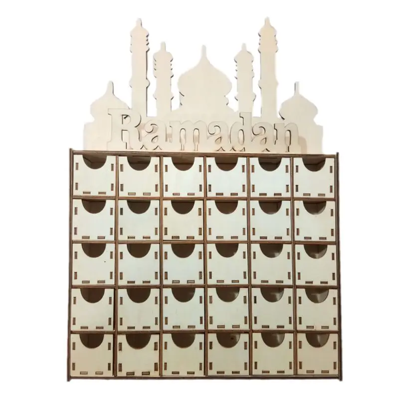 Eid Mubarak Countdown Calendar DIY Ramadan Ornaments Wooden Drawer Home Party Decoration Crafts
Eid Mubarak Countdown Calendar DIY Ramadan Ornaments Wooden Drawer Home Party Decoration Crafts