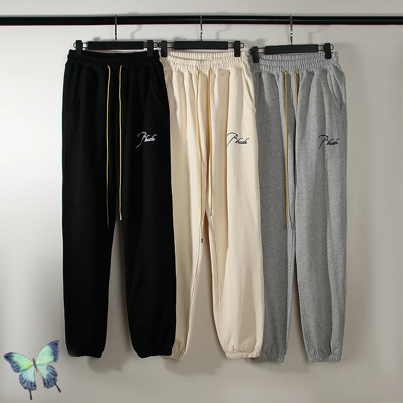 Embroidery Rhude Retro Drawstring Trousers American High Street Casual Cotton Sweatpants
Embroidery Rhude Retro Drawstring Trousers American High Street Casual Cotton Sweatpants