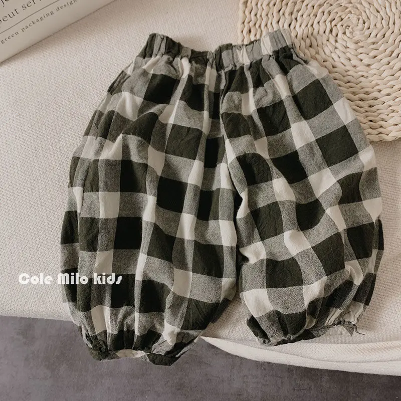 Fashion Baby Girl Boy Cotton Linen Pant Summer Spring Autumn Infant Toddler Child Grid Trousers 7 points pants Kid Clothes 0-5Y
Fashion Baby Girl Boy Cotton Linen Pant Summer Spring Autumn Infant Toddler Child Grid Trousers 7 points pants Kid Clothes 0-5Y