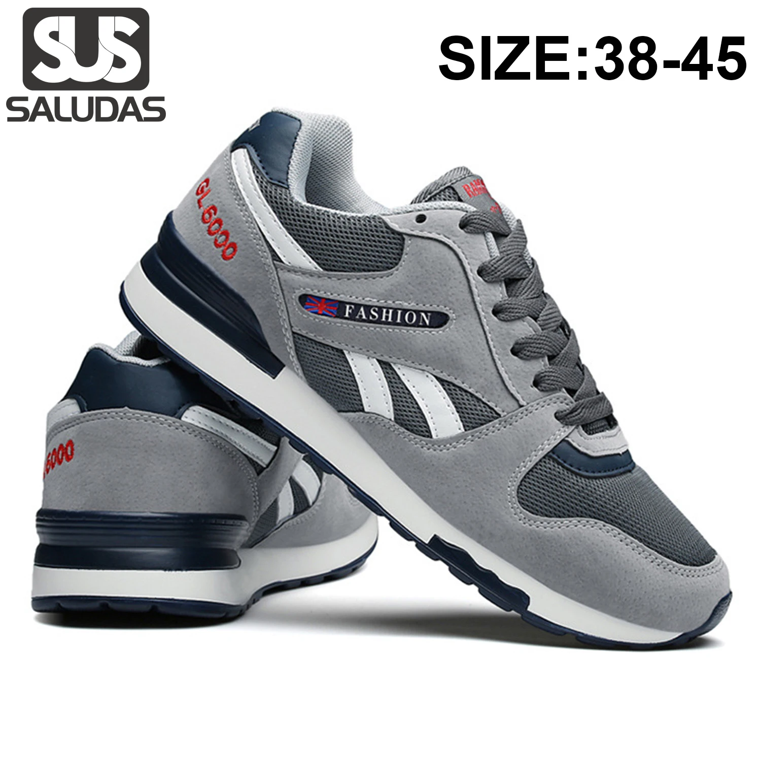 SALUDAS Men Sport Shoes Retro Mesh Breathable Running Shoes Student Trend Travel Shoes for Men Sneakers Men's Casual Shoes
SALUDAS Men Sport Shoes Retro Mesh Breathable Running Shoes Student Trend Travel Shoes for Men Sneakers Men's Casual Shoes