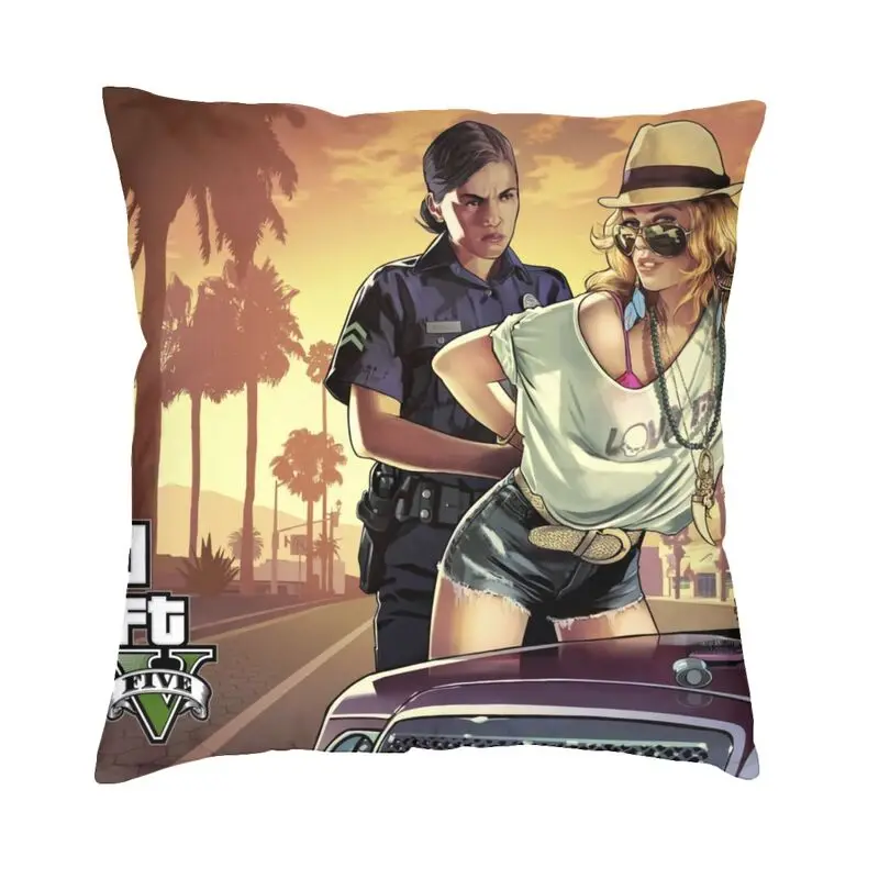 Приключения игры Grand Theft Автомобильная подушка чехол украшение для дома GTA
