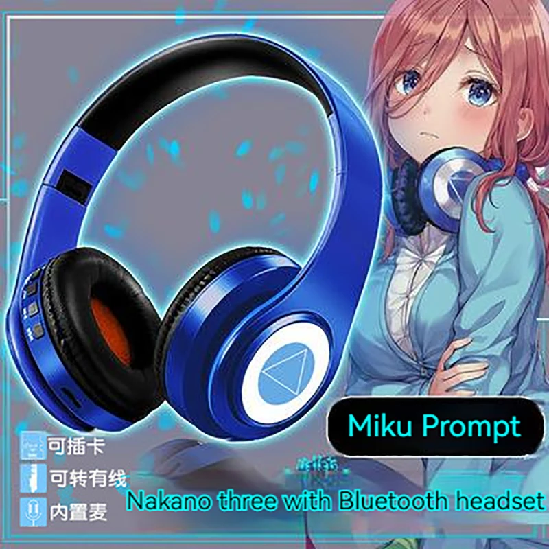 Anime The Quintessential Quintuplets Nakano Miku Same Triangular Bluetooth Earphone Japanese Prompt Tone Foldable Headwear Gift
Anime The Quintessential Quintuplets Nakano Miku Same Triangular Bluetooth Earphone Japanese Prompt Tone Foldable Headwear Gift