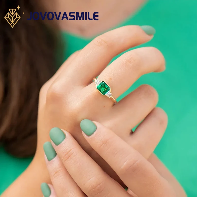 JOVOVASMILE Муассанит ручной работы Изумрудный драгоценный камень кольцо 14k 18k золото женские кольца свадебный подарок для женщин
JOVOVASMILE Муассанит ручной работы Изумрудный драгоценный камень кольцо 14k 18k золото женские кольца свадебный подарок для женщин