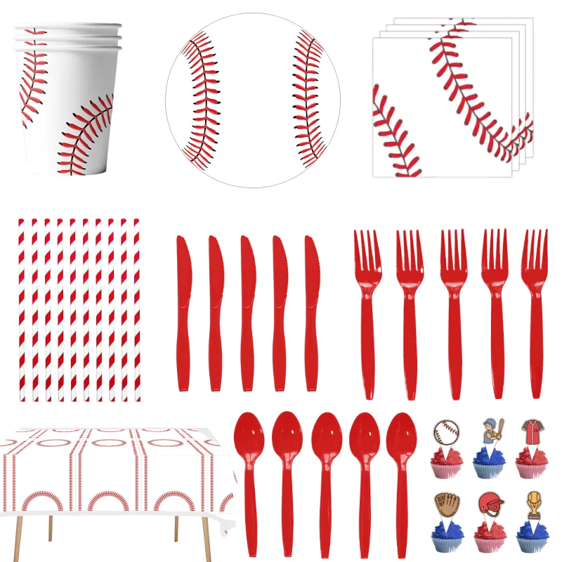 Baseball Theme Party Decorations Balloon Tablecloth Cups Plates Disposable Tableware Kids Baby Shower Boy Kids Party Supplies
Baseball Theme Party Decorations Balloon Tablecloth Cups Plates Disposable Tableware Kids Baby Shower Boy Kids Party Supplies