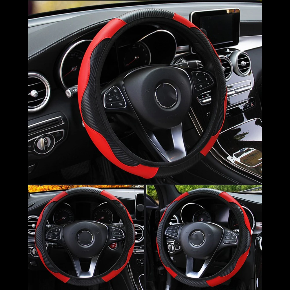 Universal Soft Microfiber Leather Car Fashion Steering Wheel Cover Anti-slip Auto Accessories Suitable For 15 Inch/38 Cm Durable
Universal Soft Microfiber Leather Car Fashion Steering Wheel Cover Anti-slip Auto Accessories Suitable For 15 Inch/38 Cm Durable