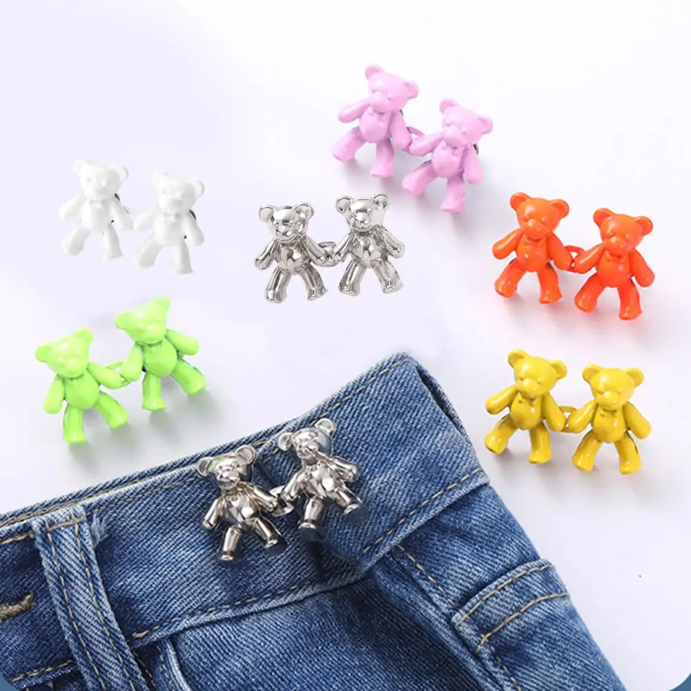 2Pcs Waist Buttons Detachable Sewing Buttons Elegant Lovely Long Lasting Modify Waist Little Bear Waistline Buttons for Women
2Pcs Waist Buttons Detachable Sewing Buttons Elegant Lovely Long Lasting Modify Waist Little Bear Waistline Buttons for Women