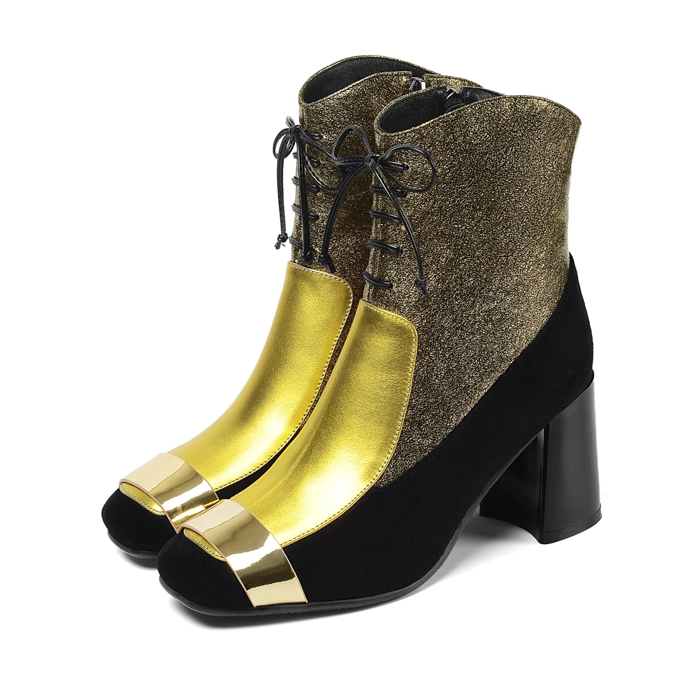 New Fashion Women Autumn Winter Leather Ankle Boots Ladies High Heels Shoes Luxury Round Toes Zipper Spring Chunky Heels Black
New Fashion Women Autumn Winter Leather Ankle Boots Ladies High Heels Shoes Luxury Round Toes Zipper Spring Chunky Heels Black