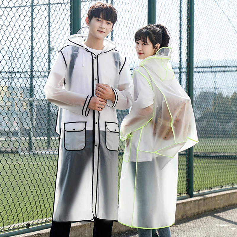 Fashion Women Transparent Eva Plastic Man Raincoat Travel Waterproof Rainwear Adult Can Hold Backpack Rain Coat
Fashion Women Transparent Eva Plastic Man Raincoat Travel Waterproof Rainwear Adult Can Hold Backpack Rain Coat