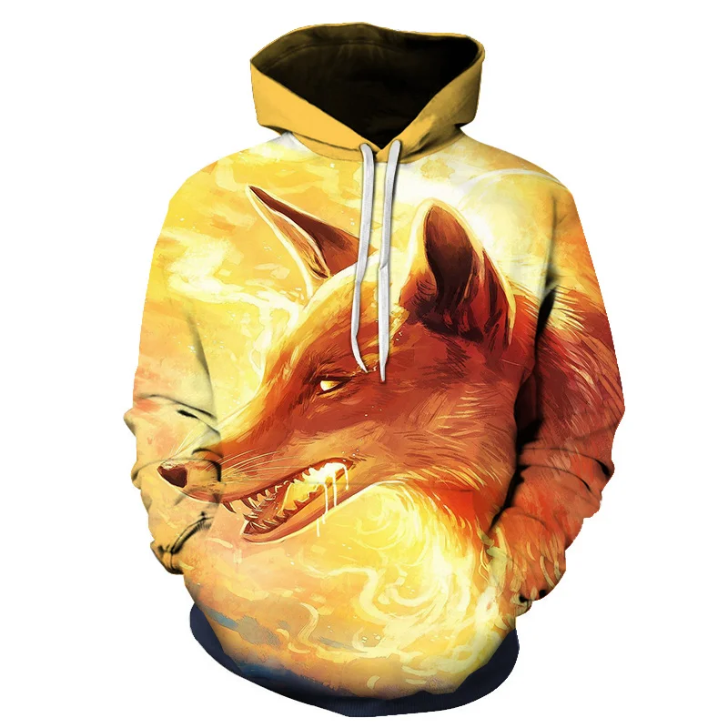 Autumn And Winter New Fox Wolf 3d Printing Men's Hoodie Girls Boys Pullover Fashion Street Animal Print Clothing Running
Autumn And Winter New Fox Wolf 3d Printing Men's Hoodie Girls Boys Pullover Fashion Street Animal Print Clothing Running