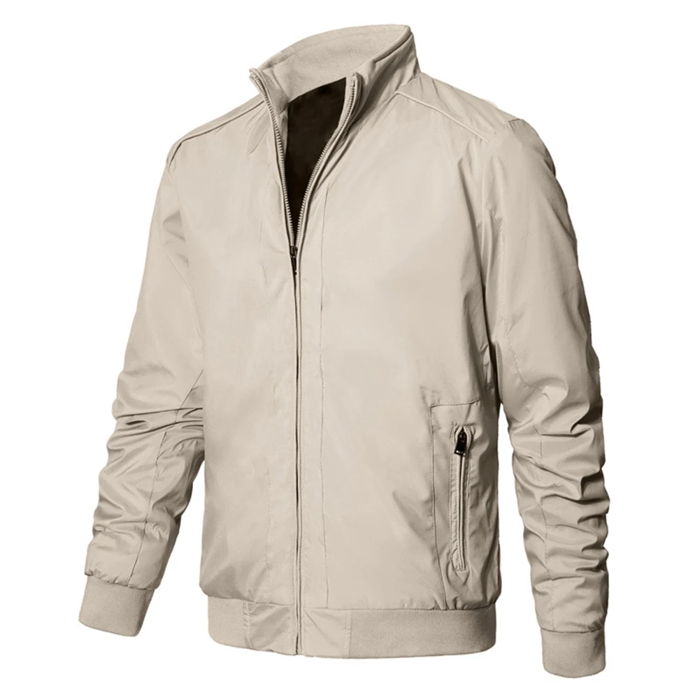 Coat Jacket Male Smooth Solid Color Stand Collar Streetwear Windbreaker Casual Daily Durable Lightweight Autumn
Coat Jacket Male Smooth Solid Color Stand Collar Streetwear Windbreaker Casual Daily Durable Lightweight Autumn