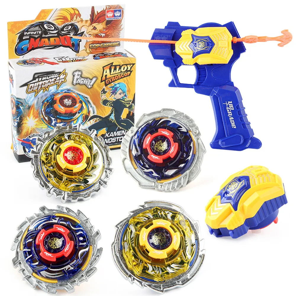 Beyblades Burst Metal Fusion with Launcher Spinning Toys for Children with 2 Beybleyd Top and Ruler Antenna in Color Box
Beyblades Burst Metal Fusion with Launcher Spinning Toys for Children with 2 Beybleyd Top and Ruler Antenna in Color Box