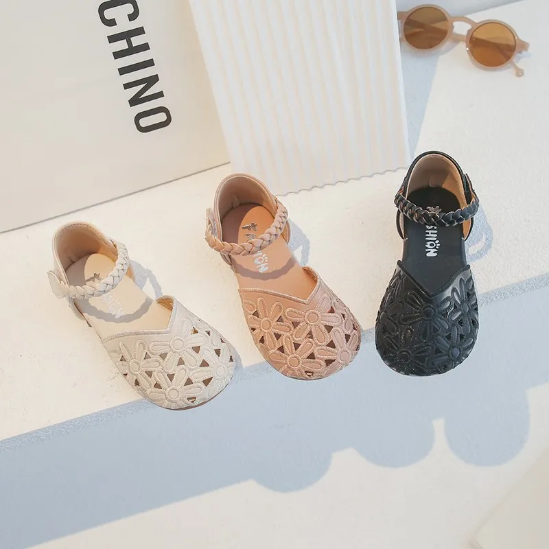 

Детские летние сандалии COZULMA, новые модели, мягкие тканевые сандалии с закрытым носком для маленьких девочек, летняя обувь с вырезами для принцесс