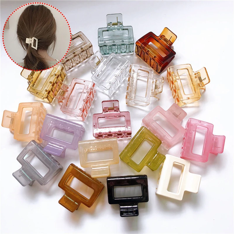 Hairgrip Hair Clip Square Transparent Hair Claw Crab Clamp Accessories Geometric Beautiful Korean Style Hollow Transparent
Hairgrip Hair Clip Square Transparent Hair Claw Crab Clamp Accessories Geometric Beautiful Korean Style Hollow Transparent