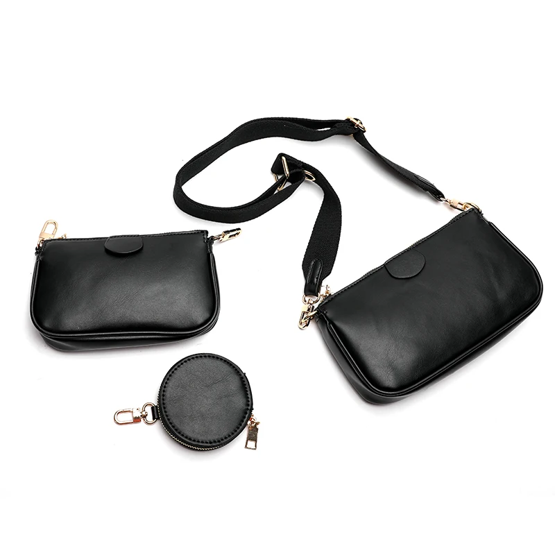 Fashion Solid Color PU Leather Shoulder Messenger Bag Casual Crossbody Bags Women Handbags Tote Bag 3 Sets Evening Clutch Pallet
Fashion Solid Color PU Leather Shoulder Messenger Bag Casual Crossbody Bags Women Handbags Tote Bag 3 Sets Evening Clutch Pallet