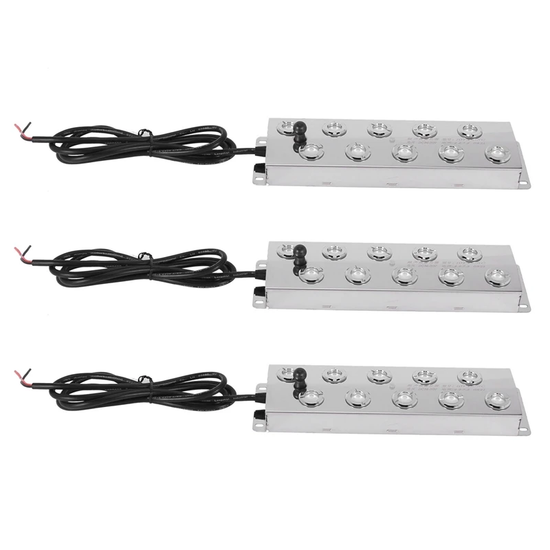 3X 10 Head Ultrasonic Mist Maker Fogger Humidifier Greenhouse Aeromist Hydroponics DIY Air Humidifier
3X 10 Head Ultrasonic Mist Maker Fogger Humidifier Greenhouse Aeromist Hydroponics DIY Air Humidifier