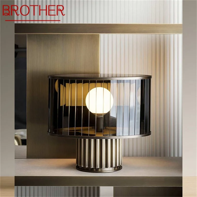 BROTHER Modern Table Lamp LED Creative Glass Round Vintage Desk Light for Home Bedroom Bedside Decor
BROTHER Modern Table Lamp LED Creative Glass Round Vintage Desk Light for Home Bedroom Bedside Decor