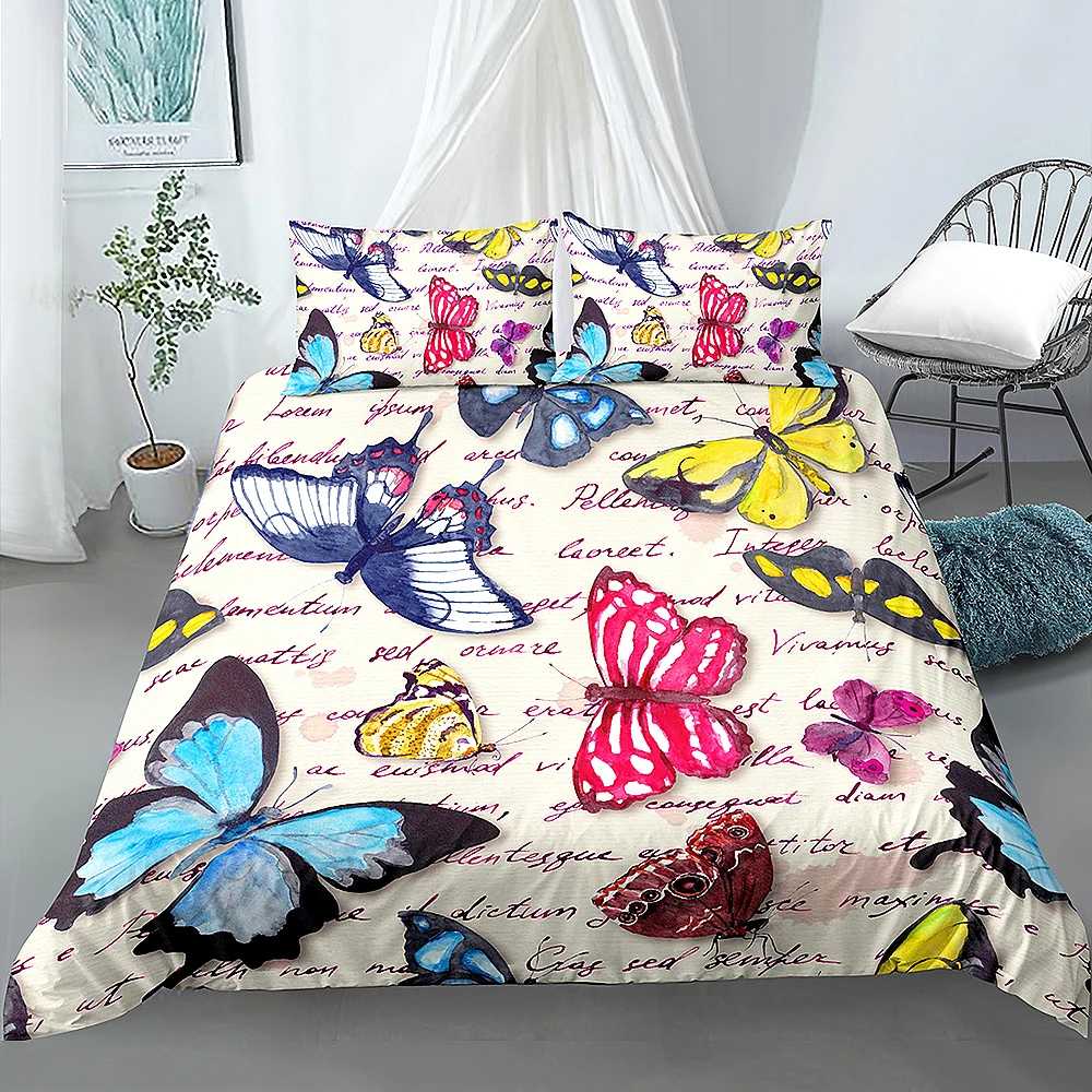 3D Bedding Set Butterfly Duvet Cover King Queen Size Quilt Cover Bedclothes Comforter Cover 2/3Pcs Duvet Cover Set
3D Bedding Set Butterfly Duvet Cover King Queen Size Quilt Cover Bedclothes Comforter Cover 2/3Pcs Duvet Cover Set
