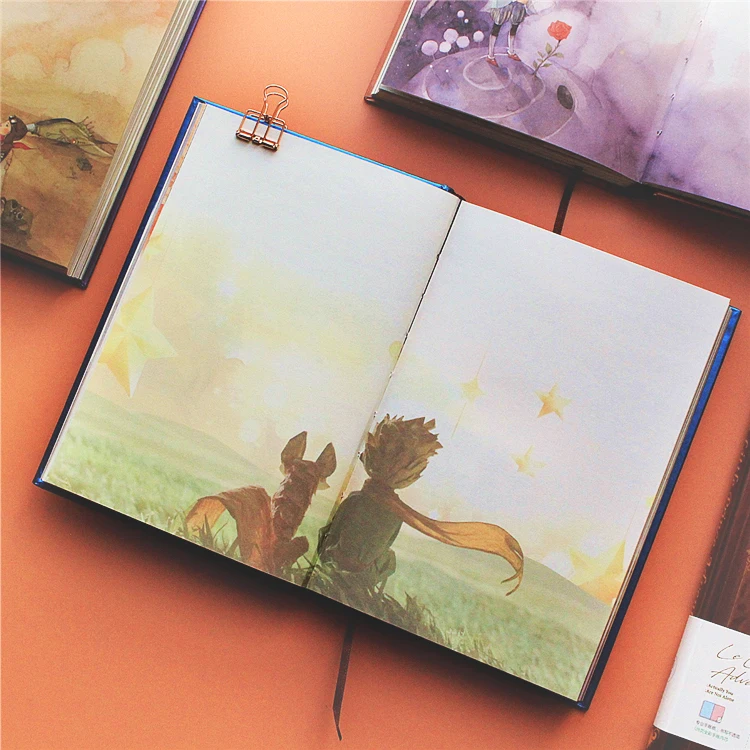 New Cute Hardcover Notebook 128 Sheets Color Pages Little Prince Adventures Illustration A5 Diary Planner Agenda Notepad
New Cute Hardcover Notebook 128 Sheets Color Pages Little Prince Adventures Illustration A5 Diary Planner Agenda Notepad
