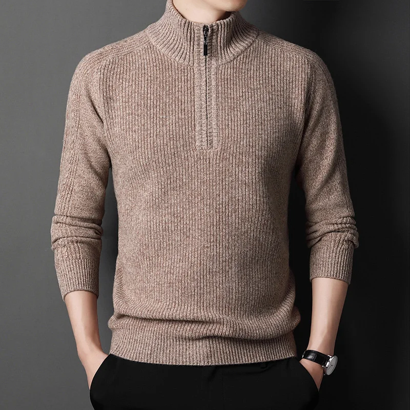 Half Brand Cashmere Thickened High Collar Men's Autumn and Winter Knitted Undercoat Sweater Made in Ordos
Half Brand Cashmere Thickened High Collar Men's Autumn and Winter Knitted Undercoat Sweater Made in Ordos