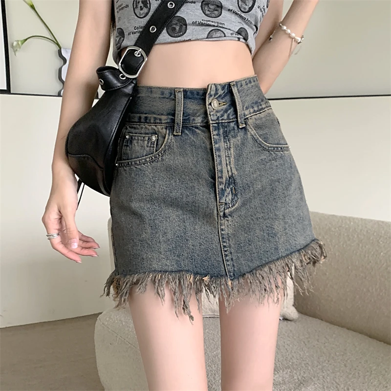 Harajuku Tassel Denim Skirt Woman Vintage High Waist A-line Jupe 2023 Faldas Mujer De Moda Fashion Casual Bodycon Y2k Skirts
Harajuku Tassel Denim Skirt Woman Vintage High Waist A-line Jupe 2023 Faldas Mujer De Moda Fashion Casual Bodycon Y2k Skirts