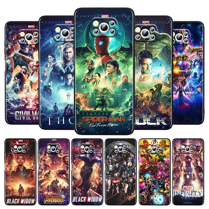 Marvel Avengers infinity Saga For Xiaomi Poco M4 X3 F3 GT NFC M3 C3 M2 F2 F1 X2 Pro Mi Mix3 Silicone Black Phone Case Funda Capa
Marvel Avengers infinity Saga For Xiaomi Poco M4 X3 F3 GT NFC M3 C3 M2 F2 F1 X2 Pro Mi Mix3 Silicone Black Phone Case Funda Capa