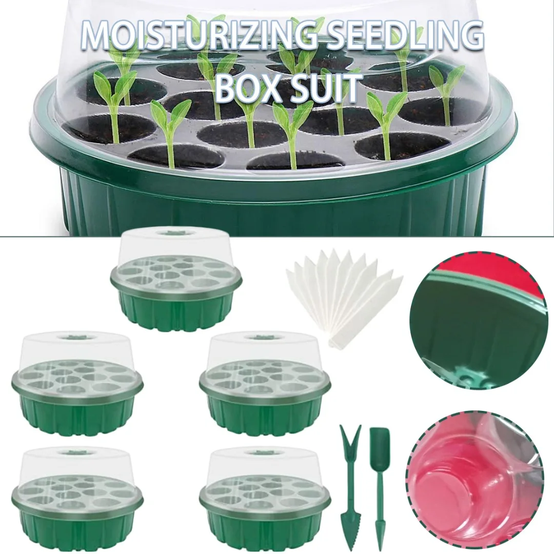 Seed Starter Tray Seedling Tray Humidity Adjustable Plant Starter Kit Seedling Germination Planter Reusable Nursery Seed Holder
Seed Starter Tray Seedling Tray Humidity Adjustable Plant Starter Kit Seedling Germination Planter Reusable Nursery Seed Holder