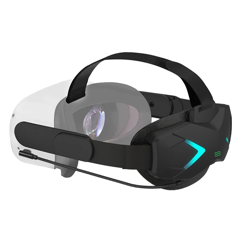 

Портативное зарядное устройство, регулируемый кронштейн с красосветильник том для Oculus Quest 2 VR гарнитуры, игровые аксессуары