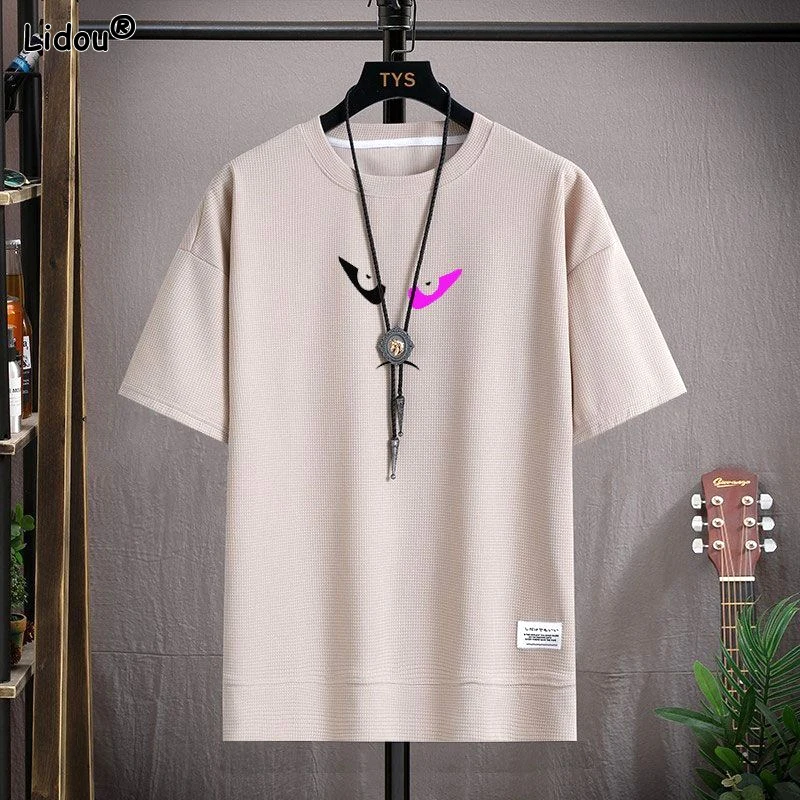 Men's Clothing Straight Round Neck Simplicity Solid Color Summer Thin Printing Handsome Man Fashion Casual Pullovers T-Shirts
Men's Clothing Straight Round Neck Simplicity Solid Color Summer Thin Printing Handsome Man Fashion Casual Pullovers T-Shirts