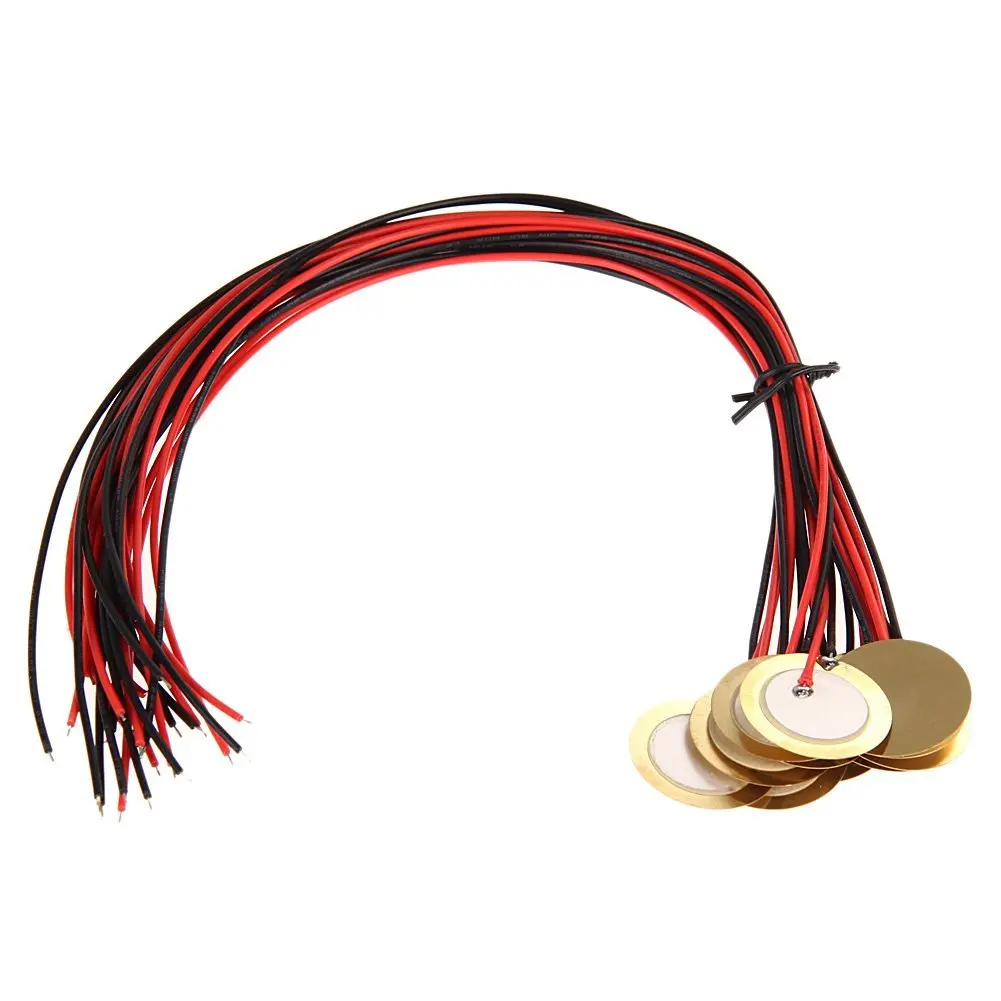 12Pcs 27mm Piezo Discs with Leads Mic Drum Trigger Acoustic Pickup CBG Guitar
12Pcs 27mm Piezo Discs with Leads Mic Drum Trigger Acoustic Pickup CBG Guitar