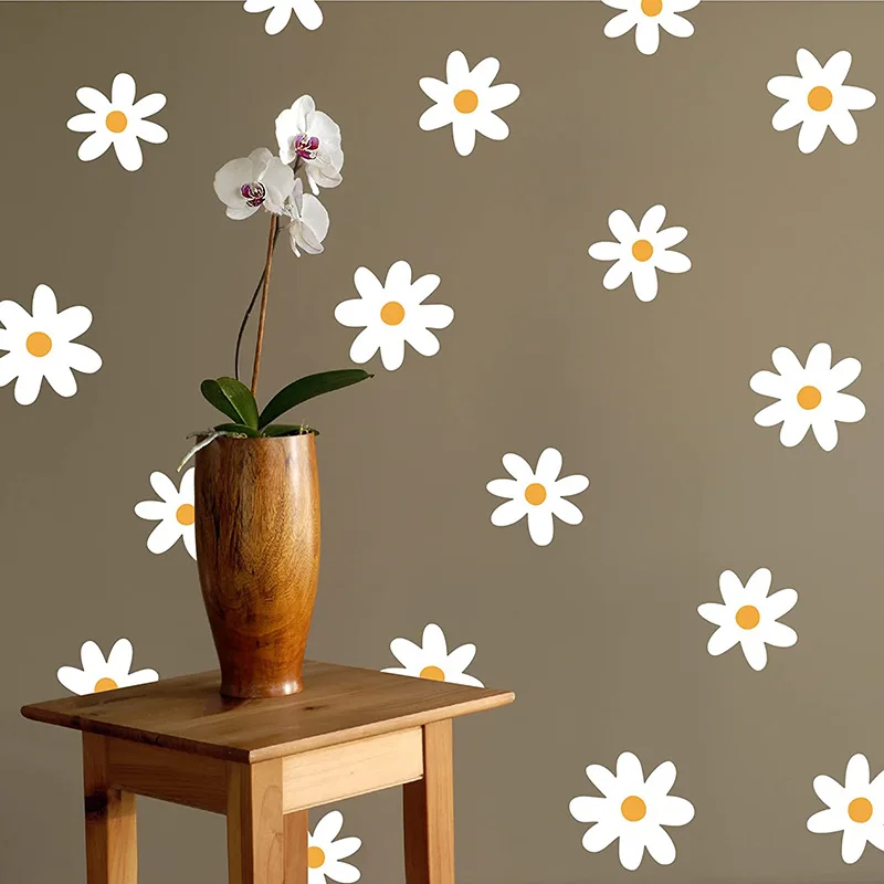 White Daisy Wall Stickers Children's Room Graffiti Decoration Simple Flowers Self-adhesive PVC Plant Flower Stickers Adesivos
White Daisy Wall Stickers Children's Room Graffiti Decoration Simple Flowers Self-adhesive PVC Plant Flower Stickers Adesivos