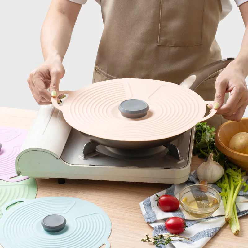 Silicone Preservation Cover Anti Overflow Sealing Silicone Pot Cover Pot Cover for Tableware Oil Cover Kichen Accessories
Silicone Preservation Cover Anti Overflow Sealing Silicone Pot Cover Pot Cover for Tableware Oil Cover Kichen Accessories