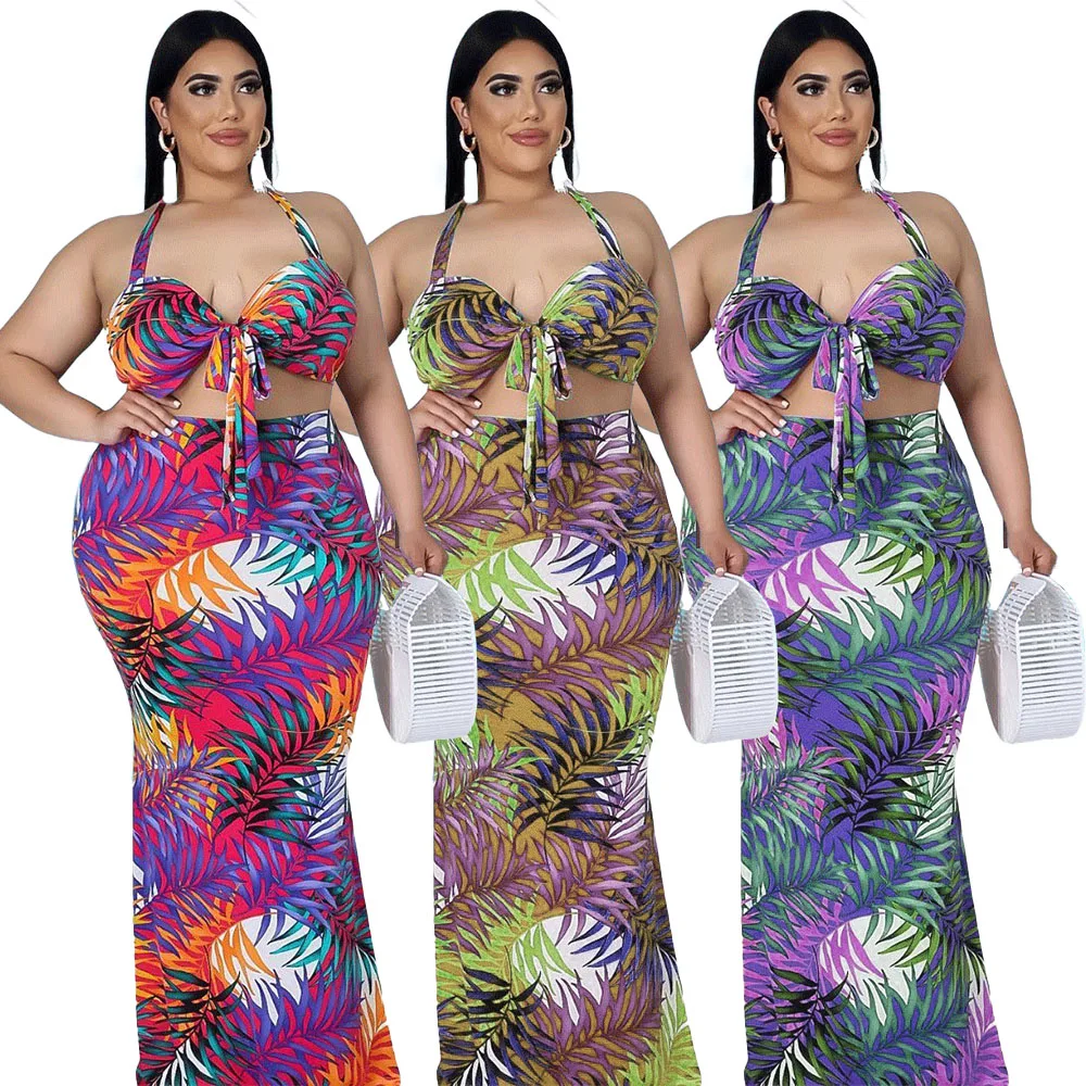 Bohemian Large SizeFashion Printing Loose Temperament Commuting Small Fragrance Sexy Two-piece Set Wide Bottom Beach Dress GJ780
Bohemian Large SizeFashion Printing Loose Temperament Commuting Small Fragrance Sexy Two-piece Set Wide Bottom Beach Dress GJ780