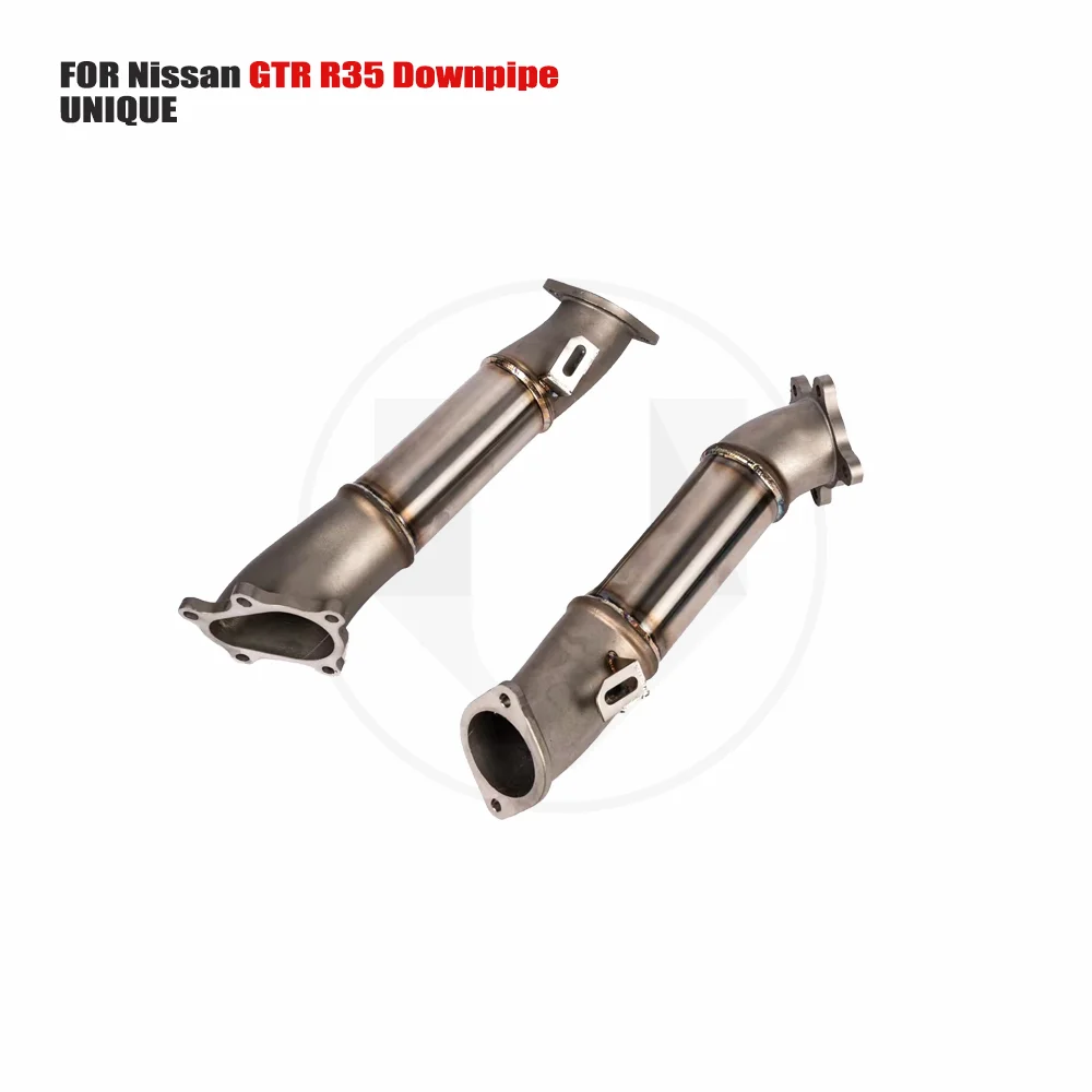 

UNIQUE Exhaust Manifold Downpipe for Nissan GTR R35 downpipe Car Accessories With Catalytic converter Header Without cat pipe