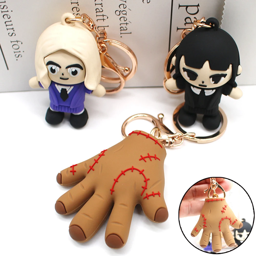Wednesday Thing Hand Keychain Cosplay Addams Family Cute Pvc Key Chain Pendant Keyring Party Costume Prop
Wednesday Thing Hand Keychain Cosplay Addams Family Cute Pvc Key Chain Pendant Keyring Party Costume Prop