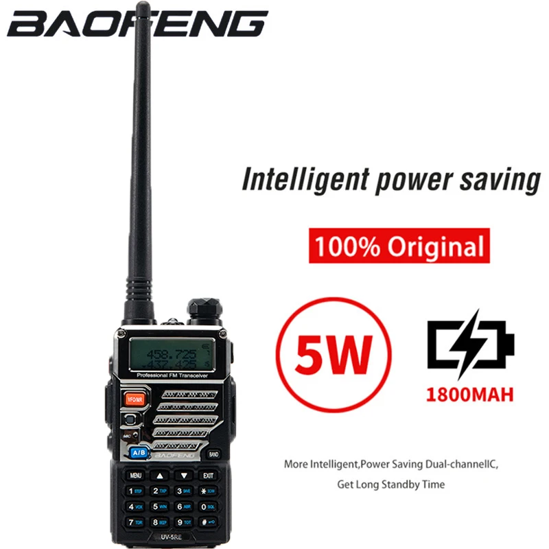 Baofeng Uv-5r Plus Baofeng UV-5RE1800mAh Walkie Talkie True High Power 5 Watts Powerful 10 KM Walkie Talkie Two Way Car Radio
Baofeng Uv-5r Plus Baofeng UV-5RE1800mAh Walkie Talkie True High Power 5 Watts Powerful 10 KM Walkie Talkie Two Way Car Radio