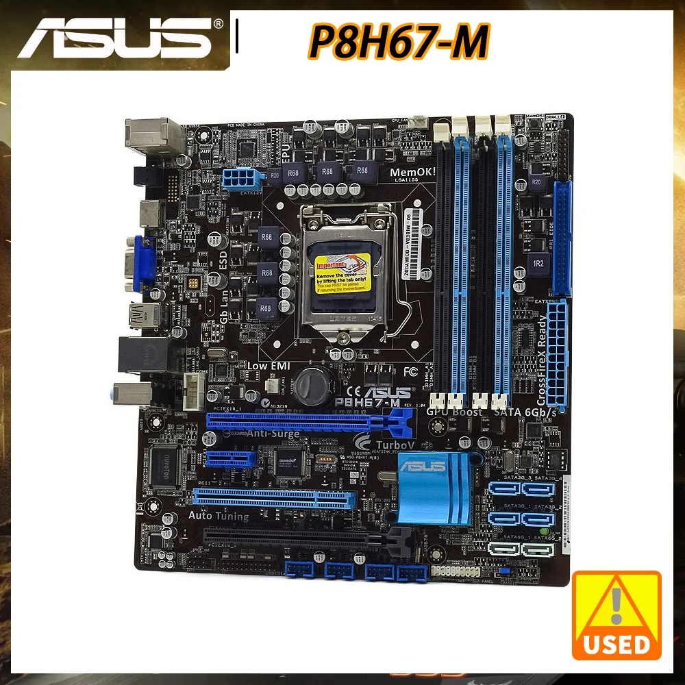 Материнская плата ASUS P8H67-M 1155 DDR3 Материнская плата LGA 1155 Φ 32 Гб Поддержка процессора Core i3 i5 i7 USB2.0 SATA3 HDMI DVI PCI-E X16
Материнская плата ASUS P8H67-M 1155 DDR3 Материнская плата LGA 1155 Φ 32 Гб Поддержка процессора Core i3 i5 i7 USB2.0 SATA3 HDMI DVI PCI-E X16