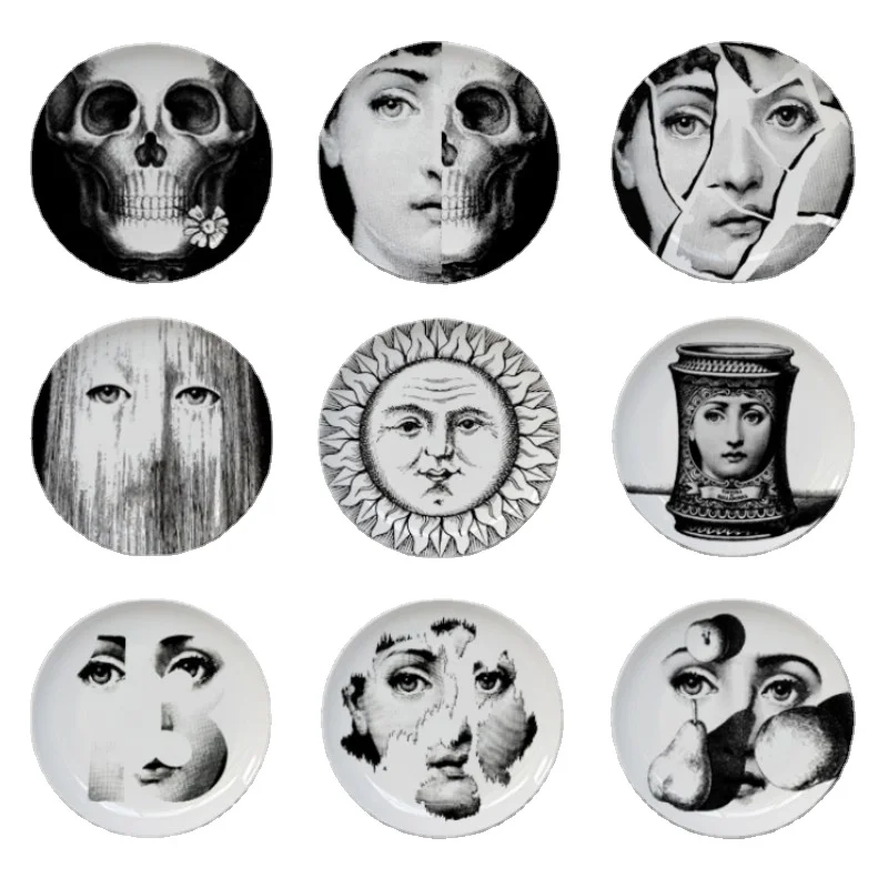 Artistic Abstract Wall-Plate Wall Decorative Tray European-Style Face Ceramic Crafts Home Sample Room Exhibit Ornaments
Artistic Abstract Wall-Plate Wall Decorative Tray European-Style Face Ceramic Crafts Home Sample Room Exhibit Ornaments
