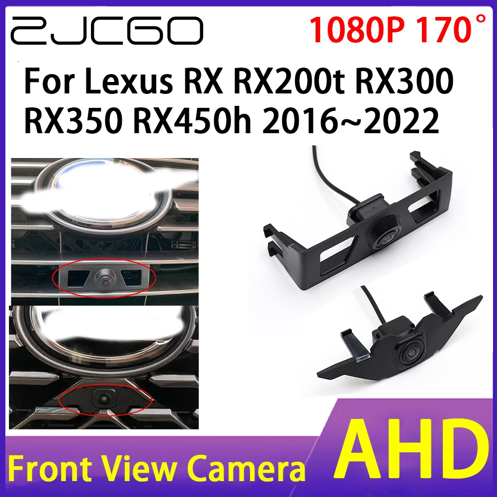 Автомобильная камера ZJCGO переднего вида AHD 1080P водонепроницаемая CCD ночного
