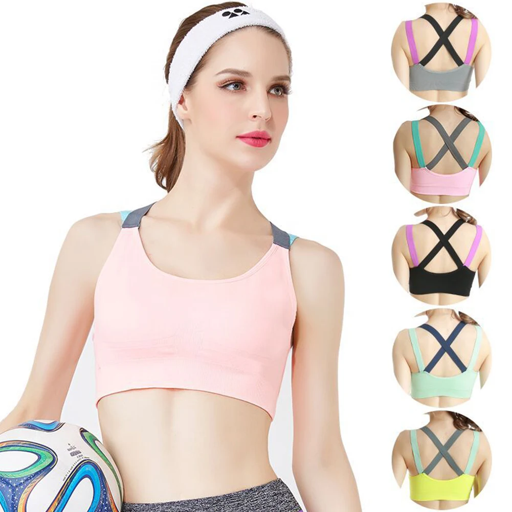 Womens Sports Bra Push Up Yoga Fitness Bra Shock Absorbing Wire Free Cross Back Running Workout Underwear Breathable Activewear
Womens Sports Bra Push Up Yoga Fitness Bra Shock Absorbing Wire Free Cross Back Running Workout Underwear Breathable Activewear