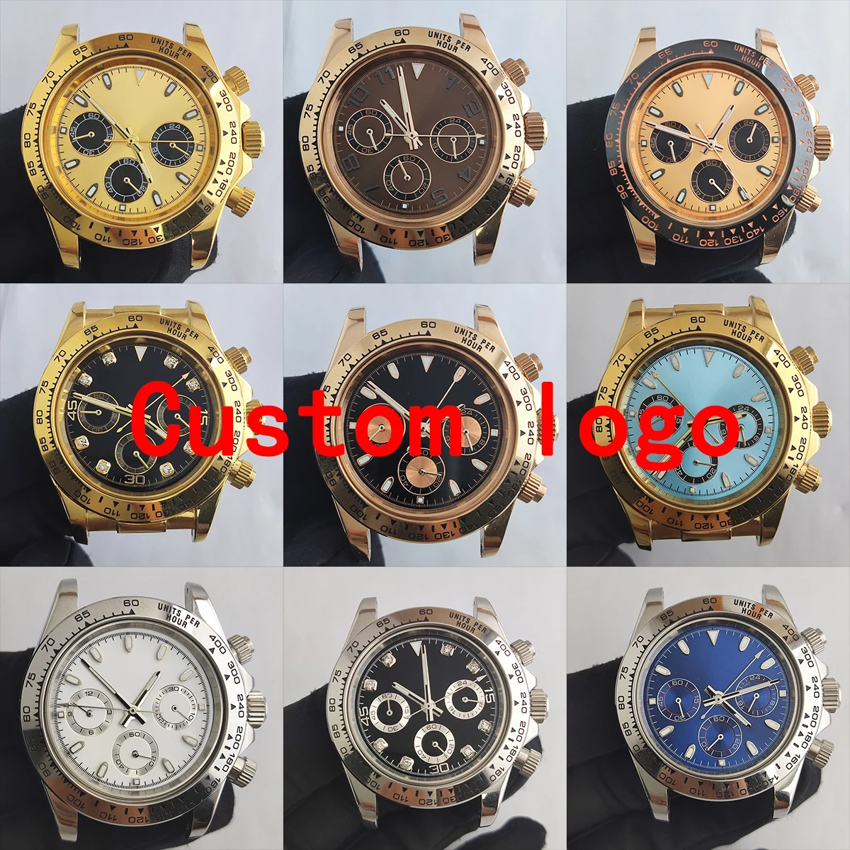 New type chronograph VK63 quartz movement 39MM dial stainless steel case luminous panda dial
New type chronograph VK63 quartz movement 39MM dial stainless steel case luminous panda dial