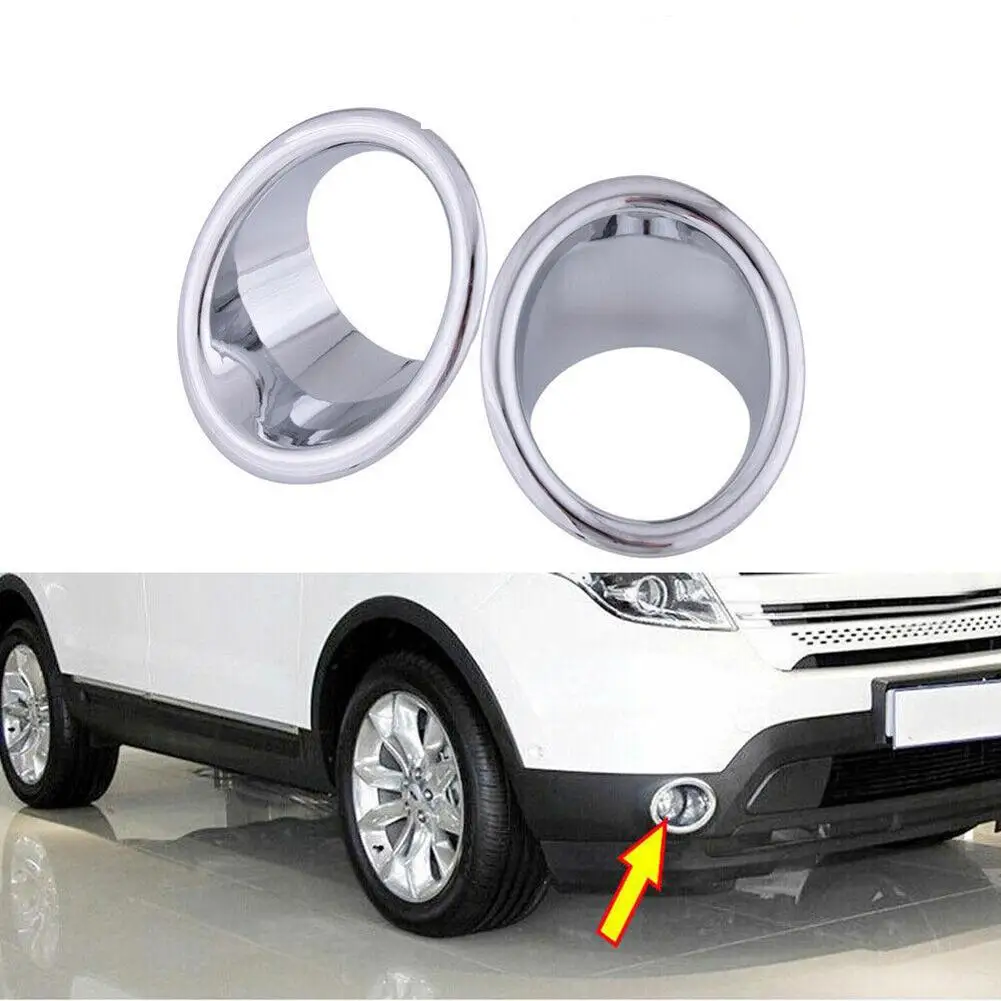 2pcs Front Fog Light Trim Lamp Covers Both Sides Chrome ABS Front Fog Light Trim Lamp Covers For Ford Explorer 2011-2015 ABS
2pcs Front Fog Light Trim Lamp Covers Both Sides Chrome ABS Front Fog Light Trim Lamp Covers For Ford Explorer 2011-2015 ABS