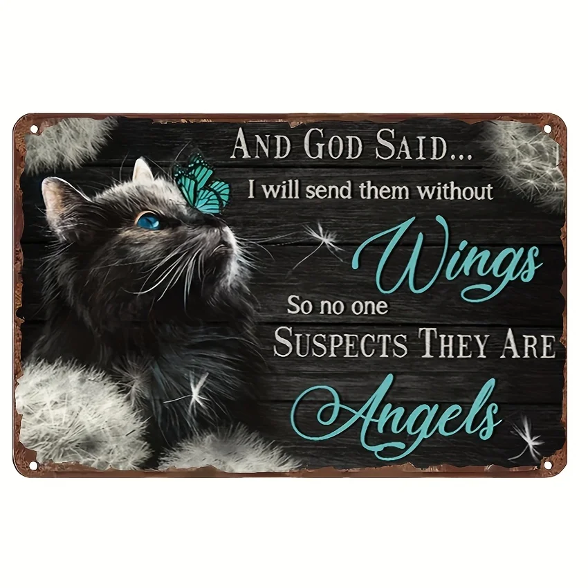 Black Cat Beautiful Night Dandelion And God Said Wall Art Metal Retro Wall DecorRetro Metal Tin Sign, Vintage Sign, Wall , Home
Black Cat Beautiful Night Dandelion And God Said Wall Art Metal Retro Wall DecorRetro Metal Tin Sign, Vintage Sign, Wall , Home