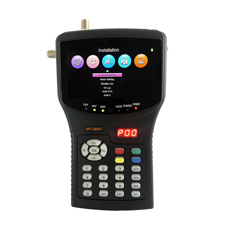 Satlink 265ST 4,3 "ручной комбинированный спутниковый искатель DVB-S2 + T2 + C ресивер 265ST + CCTV монитор DVB-S/S2 MP4 Hevc(H.265) AVS/AVS +
Satlink 265ST 4,3 "ручной комбинированный спутниковый искатель DVB-S2 + T2 + C ресивер 265ST + CCTV монитор DVB-S/S2 MP4 Hevc(H.265) AVS/AVS +