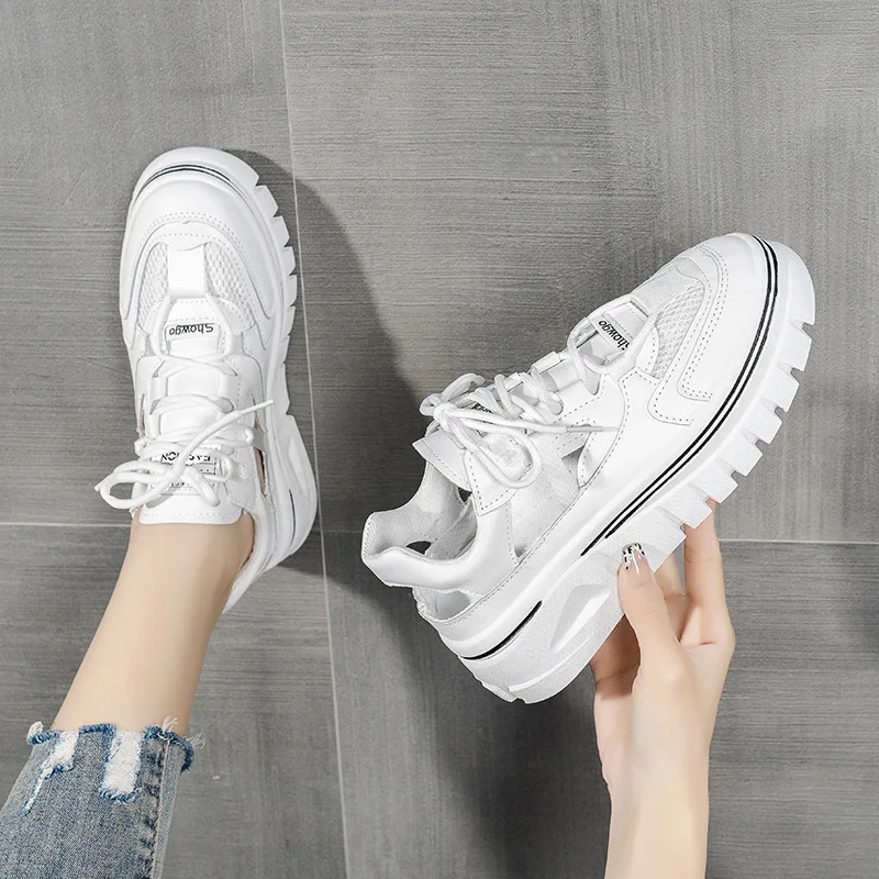 2022 Fashion Summer Comfortable Casual White Shoes Hollow Breathable Platform Shoes Woman Sneakers Sports Sandals
2022 Fashion Summer Comfortable Casual White Shoes Hollow Breathable Platform Shoes Woman Sneakers Sports Sandals