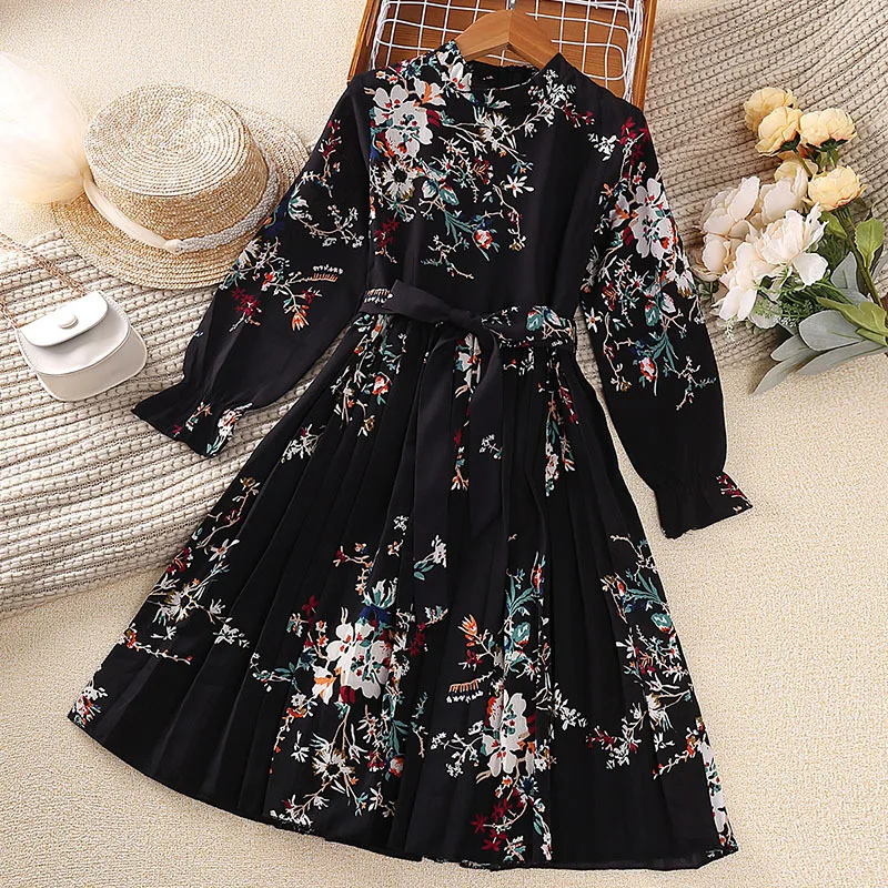 Spring Autumn Kids Long Sleeve Printed Floral Dress for Girls Baby Loose Retro Dress Children Clothing 7 8 9 10 11 12 Years Old
Spring Autumn Kids Long Sleeve Printed Floral Dress for Girls Baby Loose Retro Dress Children Clothing 7 8 9 10 11 12 Years Old
