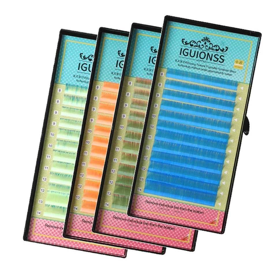 NEW Colored Eyelashes Make up UV Neon Lash Soft Natural Synthetic Mink Rainbow Eyelash Cilios
NEW Colored Eyelashes Make up UV Neon Lash Soft Natural Synthetic Mink Rainbow Eyelash Cilios