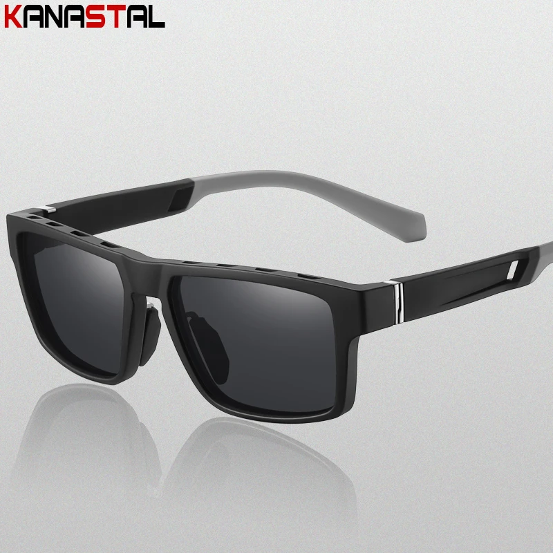 

Men's Polarized Sunglasses UV400 New Women Leisure Sun Glasses TR Square Eyeglasses Frame Fishing Travel Outdoors Visor Eyewear