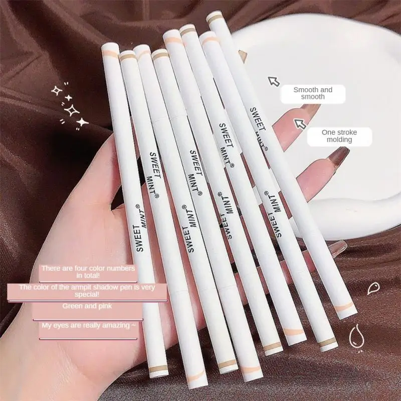 

Highlighter Pencil Liquid Shadow Pen Eyeshadow Pen Female Makeup Eyeliner Pen Brighten Eyes Lying Silkworm Pen 4 Color Cosmetics