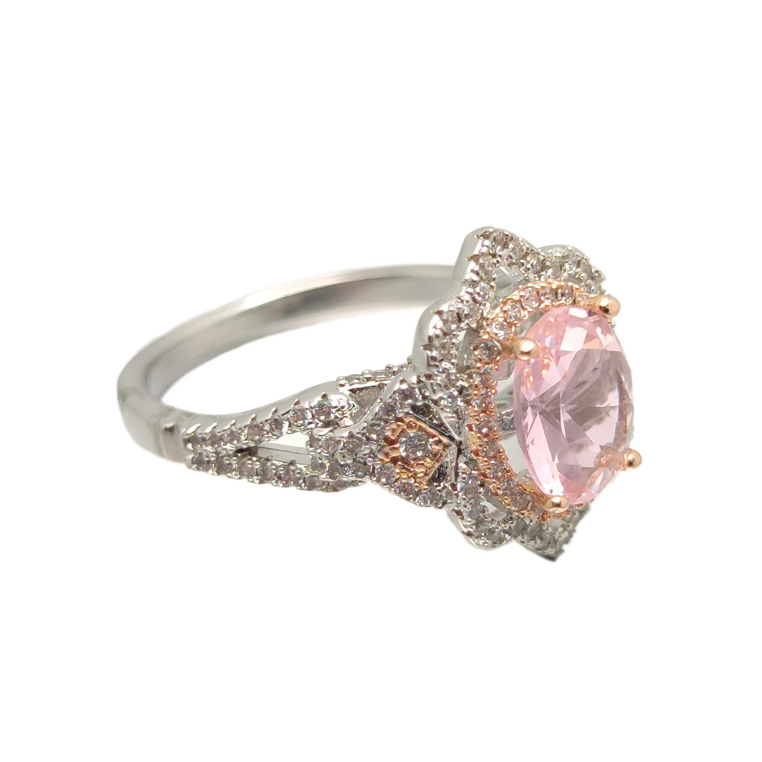 HESHI Elegant Pink Cubic Zirconia Ring for Women
HESHI Elegant Pink Cubic Zirconia Ring for Women